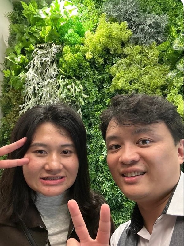 患者與王醫師矯正合照
