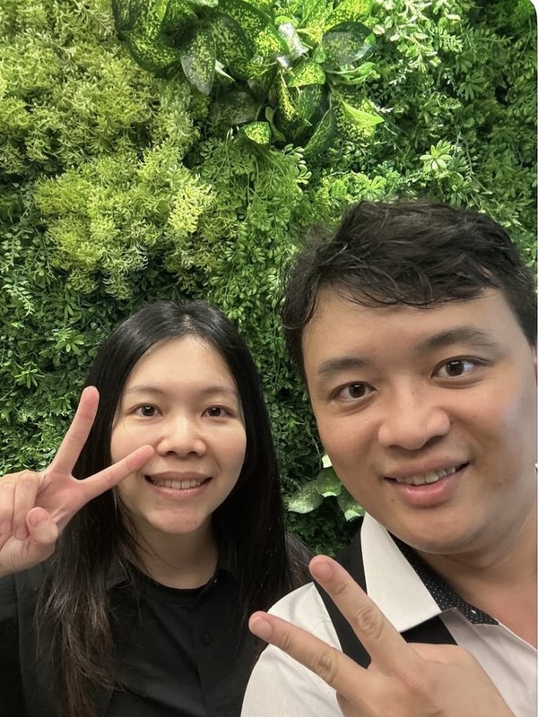 患者與王醫師矯正合照