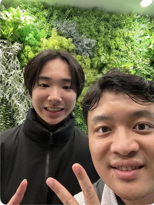 患者與王醫師矯正合照